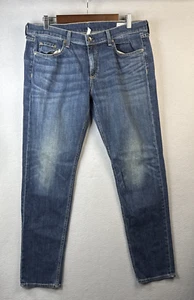 Rag & Bone Blue Jeans Womens Size 31 The DRE Denim Skinny Whiskered Stretch USA - Picture 1 of 12