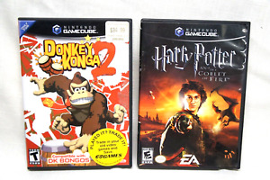 NITENDO GameCube DONKEY KONGA 2 & HARRY POTTER & THE GOBLET OF FIRE