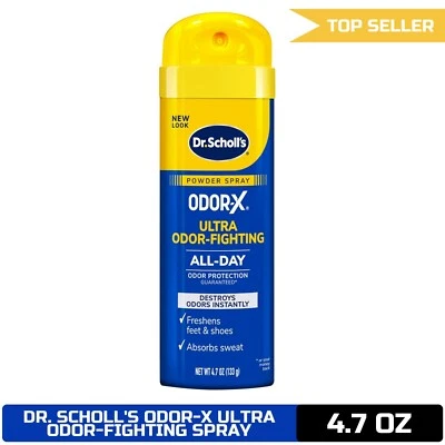 Dr. Scholl's ODOR-X Ultra Spray en Polvo 4.7 OZ - Antiolores, Protección Todo el Día Foto 1 de 4