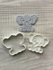 Cute Elephant Cookie Cutter and Embosser Set PLA 3d Printed AU Stock 