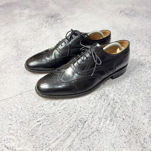 Loake 202 B Mens Black Leather Classic Oxfords Brogues US11.5 UK10.5 EU44.5 - Picture 1 of 16