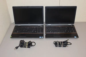 Incomplete Parts Repair Lot 2 Dell Latitude E6520 15.4" Laptop i5 4GB DVD-RW - Picture 1 of 5