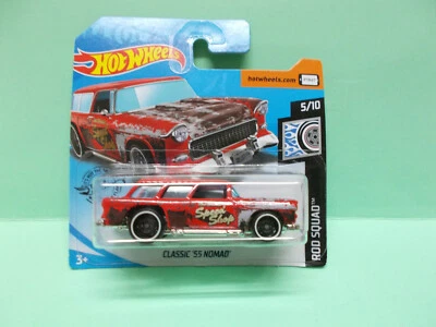 CLASSIC 55 NOMAD BEL AIR CHEVY HOT WHEELS  1/64 3 inches - Photo 1/2