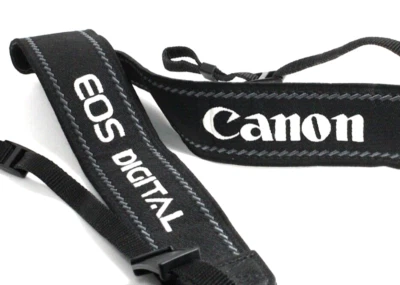 Genuine Cannon EOS Digital Camera Neck/Shoulder Strap Black & White / From Japan - Image 1 of 4