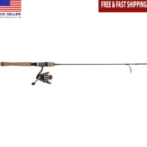 Trout Spinning Rod Reel Combo Lightweight Aluminum Graphite Freshwater 2 Pc New - Picture 1 of 3