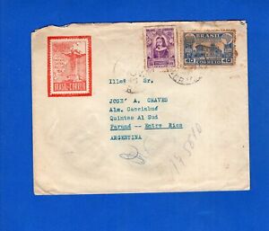 BRAZIL TO ARGENTINA, 1944, COVER