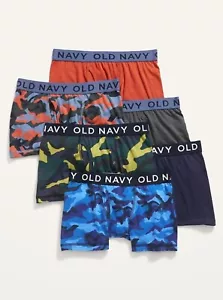 Old Navy Kid Boys Underwear 6 Pack Boxer Briefs Camo Size XS (5-6 Years) - Picture 1 of 1