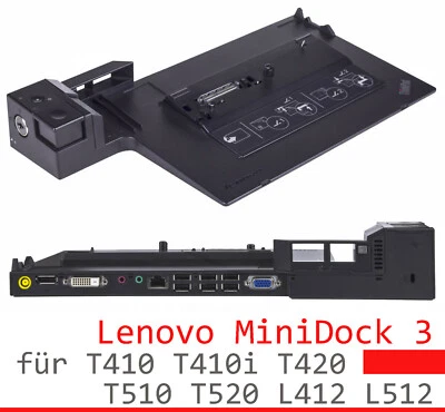 DOCKING STATION PORT REPLICATOR IBM LENOVO THINKPAD USB 3.0 L512 L520 L530 #DOC3 - Bild 1 von 4