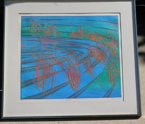 Hector Saunier Pencil signed color lithograph "Carrera" - Picture 1 of 2