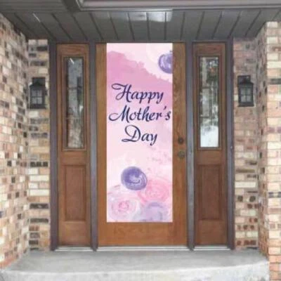 Happy Mother's Day Door Banner - Watercolor - Image 1 of 4