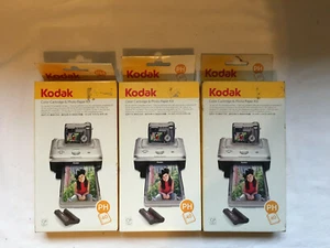 3 New Kodak PH40 EasyShare Printer Dock Color Cartridge & Photo Paper Refill Kit - Picture 1 of 7