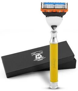 Smart Grip 5 Edge Razor for Men, Trendy Women’s Razor, Body Face Razor, Yellow - Picture 1 of 9