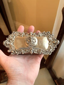 Rare Art Nouveau Sterling Silver Rocker Desk Blotter Fantasy Kerr Mint - Picture 1 of 12