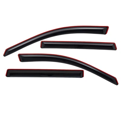 For 2012-2016 Honda CRV CR-V In-Channel Dark Smoke Window Visor Sun Rain Guards Foto 1 de 4