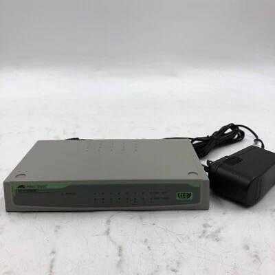 Allied Telesis AT-GS900/8E 8 Port External Switch TESTED FOR POWER READ - Image 1 of 4