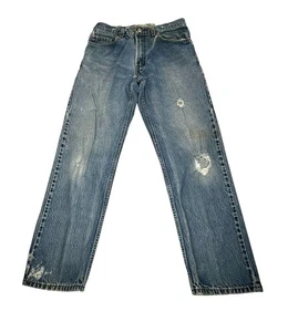 2003 Vintage Levis 505 Jeans Herren Größe 34x32 Red Tab MADE IN USA Distressed - Bild 1 von 12