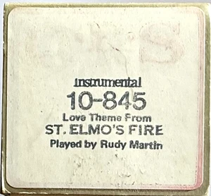 "ST. ELMO'S FIRE THEME" VINTAGE QRS WORD ROLL PLAYER PIANO MUSIC ROLL #10-845 - Picture 1 of 2