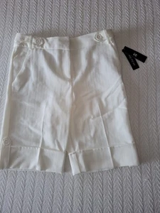 Iz Byer California Shorts 14 New With Tags Cream Color - Picture 1 of 8
