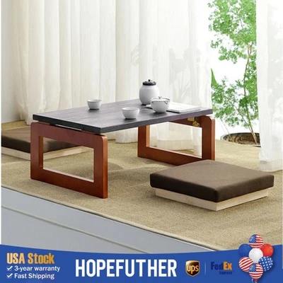 Flodable Wooden Folding Coffee Table Laptop Low Tea Table Tea Picnic Table USA - Image 1 of 4