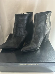 Botas mujer talla 8 suela de aleación negra-9109 - Imagen 1 de 8