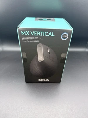 Logitech - Lift Vertical Wireless Optical Mouse - Graphite Free Ship Ergonomic - Image 1 of 2