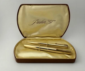 Juego de pluma estilográfica y lápiz Parker 51 de colección con sello aerométrico - años 50 - Imagen 1 de 24