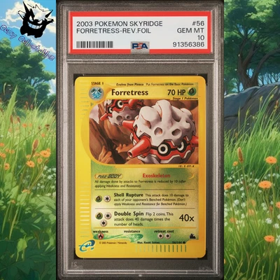 PSA 10 Forretress 56/144 Reverse Holo Skyridge WOTC Pokemon Card 2003 Pop42 - Image 1 of 4