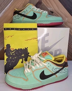Nike SB Dunk Low Rodeo 9.5 M Tourmaline Men's HF3058-300 New Ships Same Day - Picture 1 of 10