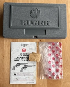 RUGER 00306 .357 Mag Revolver custodia plastica grigia - manuale e inserti scatola vuota - Foto 1 di 14
