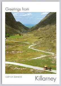 Greetings from Gap of Dunloe Killarney Ireland County Kerry Pony Trap Postcard - Picture 1 of 2