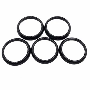 For BENZ Air Outlet Modification Cover Set of 5 Carbon Fiber Trim Sticker - Picture 1 of 12
