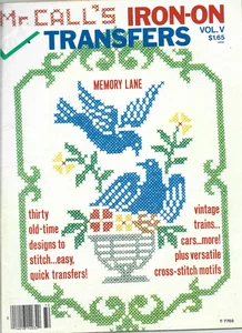 McCall's IRON-ON TRANSFERS Vol. V-30 Old Time Designs-Cross Stitch Motifs - Picture 1 of 1