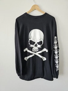 Camiseta Moda Víctima Original Calavera y Huesos Cruzados 1991 Manga Larga Calavera XL - Imagen 1 de 5