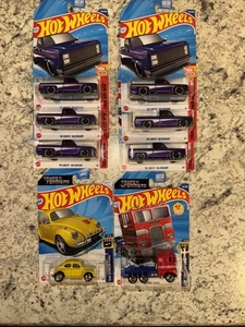 (6) Hot Wheels 2025 Dollar General '83 Chevy Silverado Purple + (2) TransFormers - Picture 1 of 24