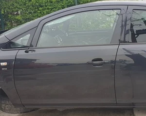 VAUXHALL CORSA D Mk3 5 Door 2006-2014 Front Door Panel Left Side Black 22C GAR - Picture 1 of 7