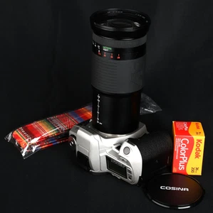 MINT Minolta Alpha Sweet QD AF 35mm Film SLR + Cosina AF Zoom 28-210mm Lens Kit - Picture 1 of 8