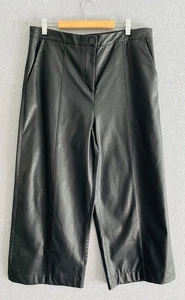 Zoe Kratzmann Vegan Leather Pants In Black Size 2 / Aus 12 - Picture 1 of 7