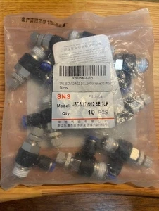10X Válvula de Control de Flujo de Aire SNS 90 Grados, Tubo 5/32" OD x 1/4 NPT, JSC5/32-N02 - Imagen 1 de 1
