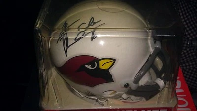 JAKE PLUMMER SIGNED ARIZONA CARDINALS MINI FOOTBALL HELMET - Image 1 of 4