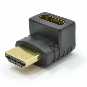 Slimline HDMI Male to Female Right Angled Adapter 270 Degrees - Picture 1 of 12
