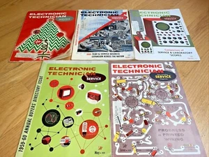5 ELECTRONIC TECHNICIAN Magazines 4- 1959 Issues / 1 - 1961 Issue - Picture 1 of 12