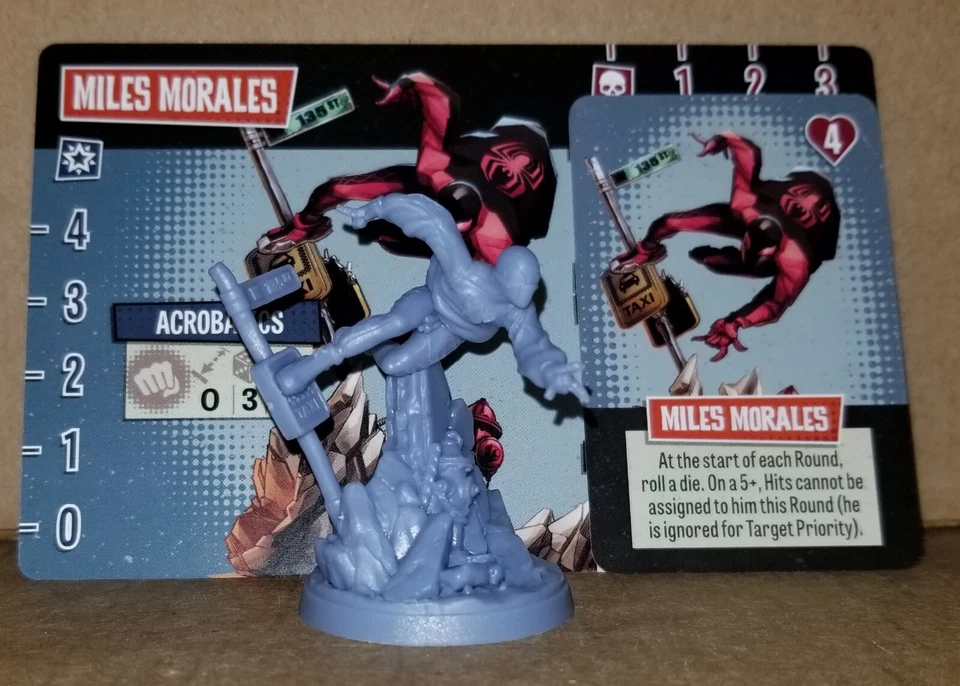 Zombicide Marvel Zombies MILES MORALES Super Hero Kickstarter Promo Foto 1 de 1