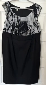 Dressbarn Black Summer Career Dress Plus Size 18 - Picture 1 of 3