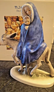 Vintage Nativity Hummel  Flight Into Egypt Mary Baby Jesus Donkey Figurine MIB - Picture 1 of 10