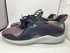 Men Adidas Alphabounce Midnight Grey Shoe Sneakers US 9 Running Jogging Gym EUC - Picture 1 of 22
