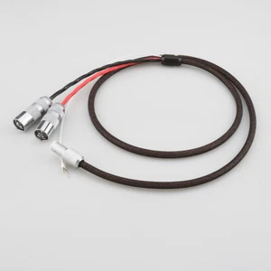 Viborg Pure Silver Hifi Tonearm Phono Cable 5-DIN Pure Copper XLR Y Ground Wire - Picture 1 of 13