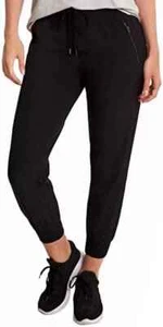 *NUOVO CON ETICHETTE* Danskin Pantaloni da jogging attivi da donna in tessuto (nero sale, medio) - Foto 1 di 1