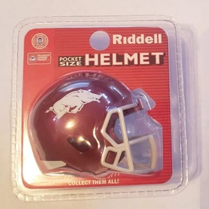 Arkansas Razorbacks Riddell Speed Pocket Pro Helmet in Clam Shell - Picture 1 of 3