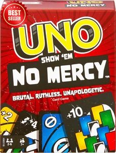 UNO Show 'Em No Mercy Card Game Family Kids Party Edition w/ Extra Cards & Rules - Picture 1 of 12