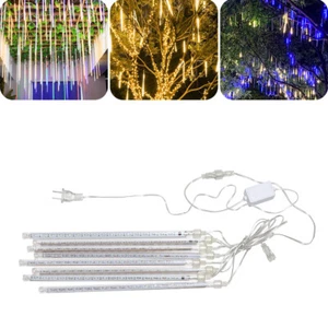8Tubes LED Meteor Shower Light 30cm Christmas String Light Waterproof Fairy Lamp - Picture 1 of 24